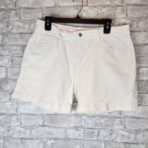 Levi's Shorts 515 White Denim Cotton Stretch Classic Size 12